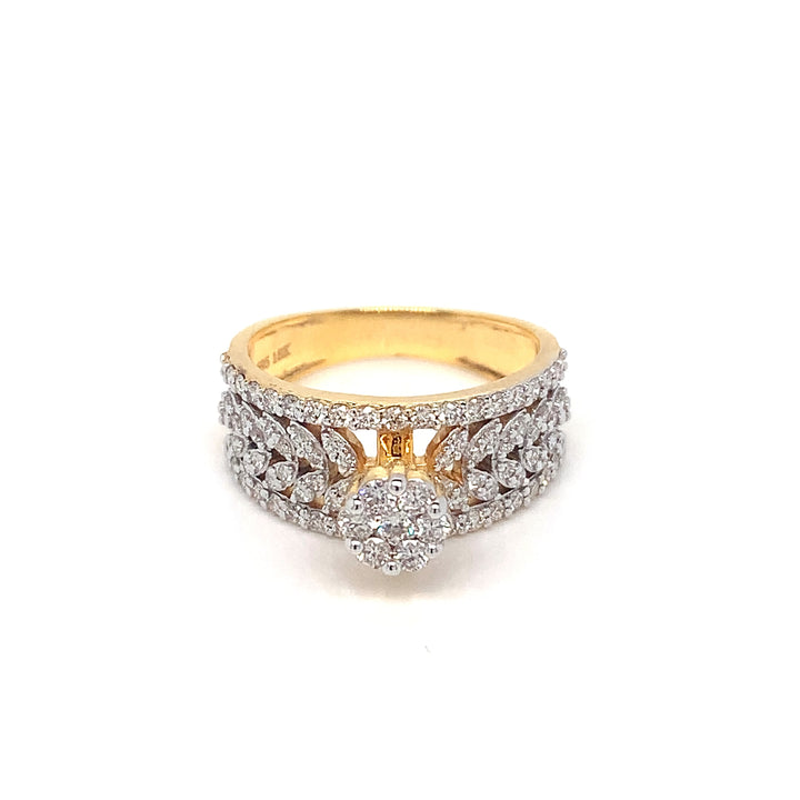 18K YG Bridal Diamond Ring-1pc