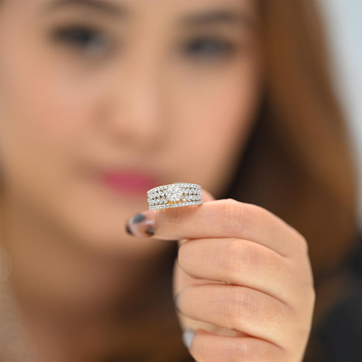 18K YG Bridal Diamond Ring-1pc