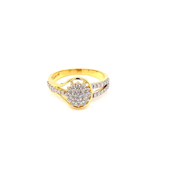 18K YG Ghera Diamond Ring-1pc