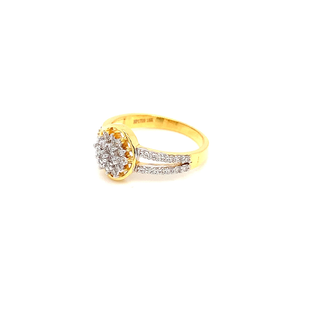 18K YG Ghera Diamond Ring-1pc