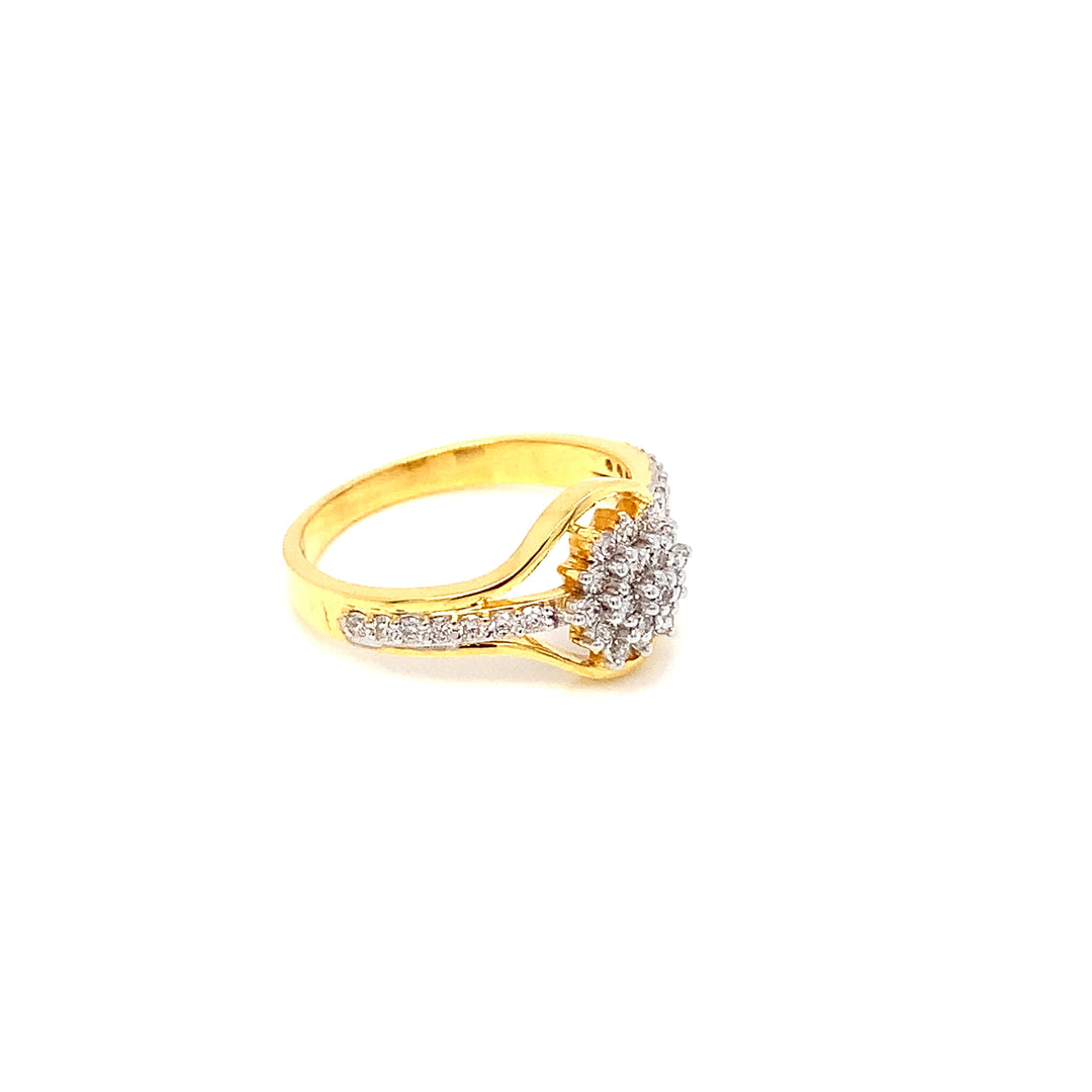 18K YG Ghera Diamond Ring-1pc