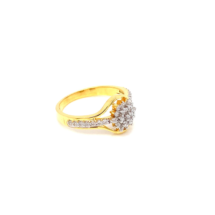 18K YG Ghera Diamond Ring-1pc
