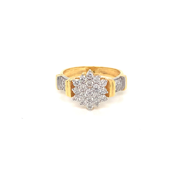18K YG Star Diamond Ring-1pc