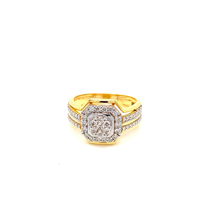 18K YG Bridal Diamond Ring-1pc