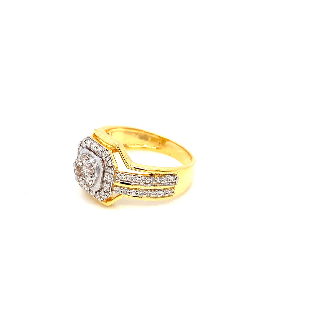 18K YG Bridal Diamond Ring-1pc
