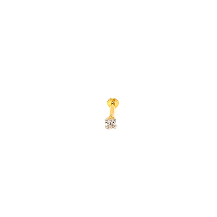 14K YG Solitaire Diamond Nosepin-1pc