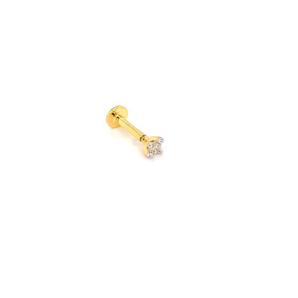 14K YG Solitaire Diamond Nosepin-1pc