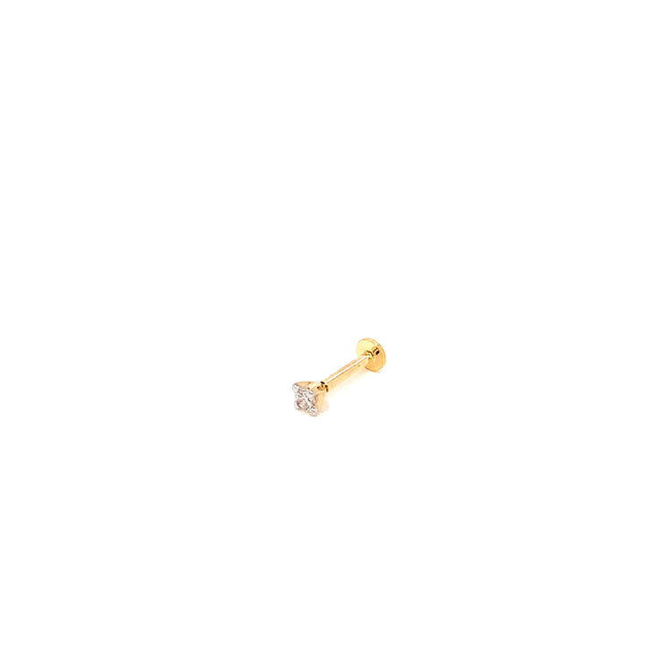 14K YG Solitaire Diamond Nosepin-1pc