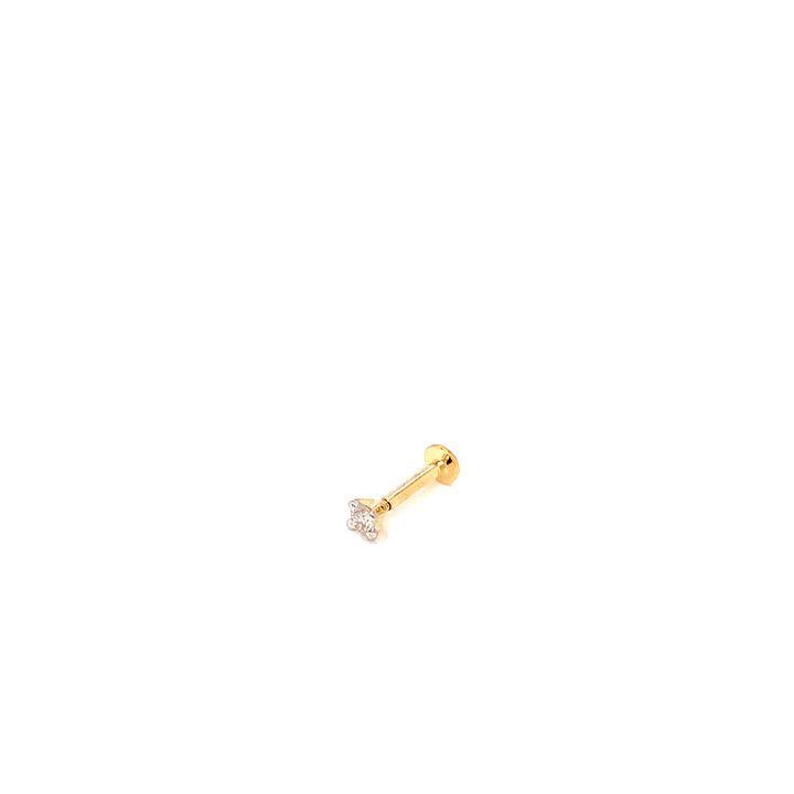 14K YG Solitaire Diamond Nosepin-1pc