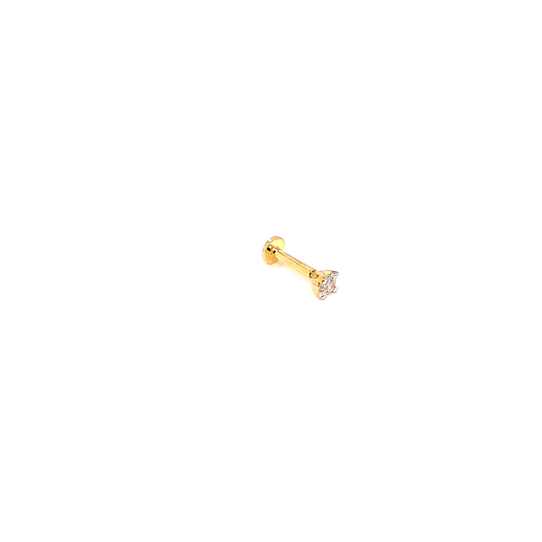 14K YG Solitaire Diamond Nosepin-1pc