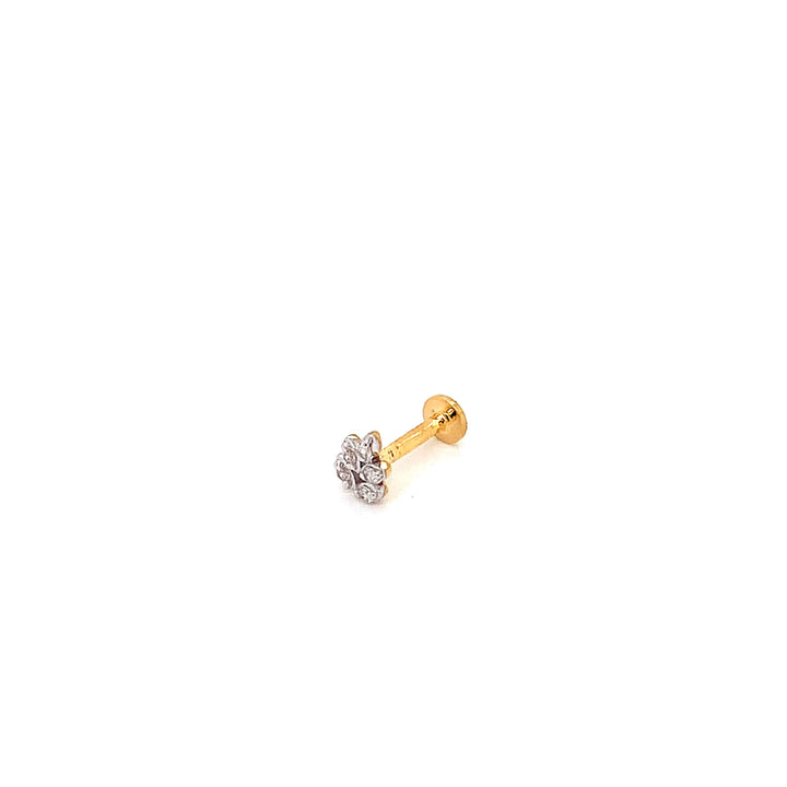 14K YG Fancy Diamond Nosepin-1pc