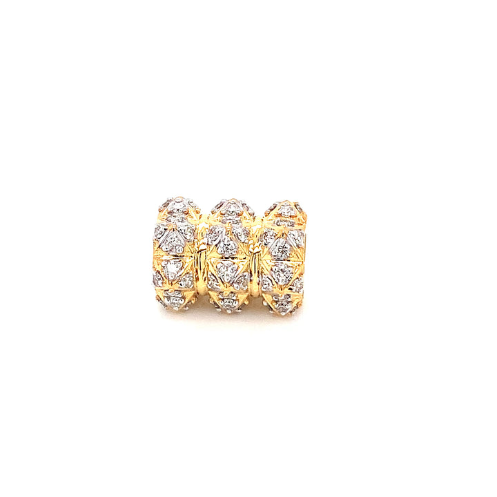 14K YG Cluster Diamond Pendant-1pc