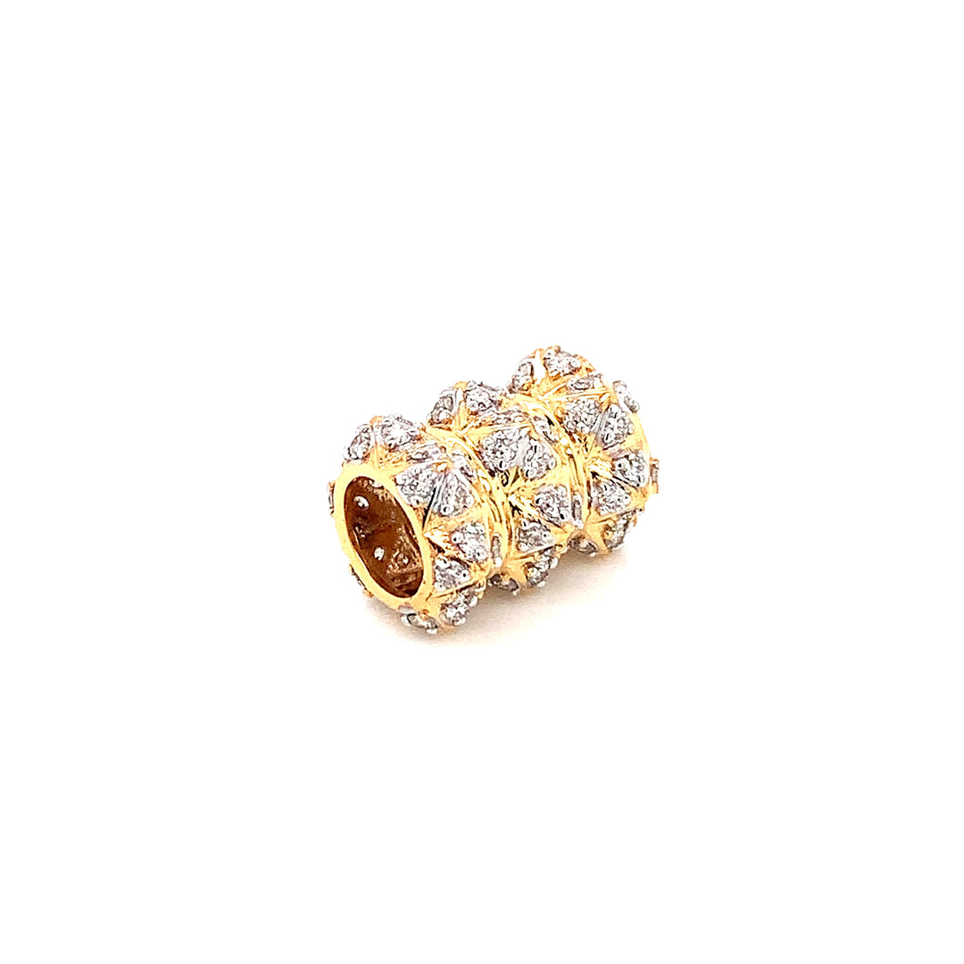 14K YG Cluster Diamond Pendant-1pc