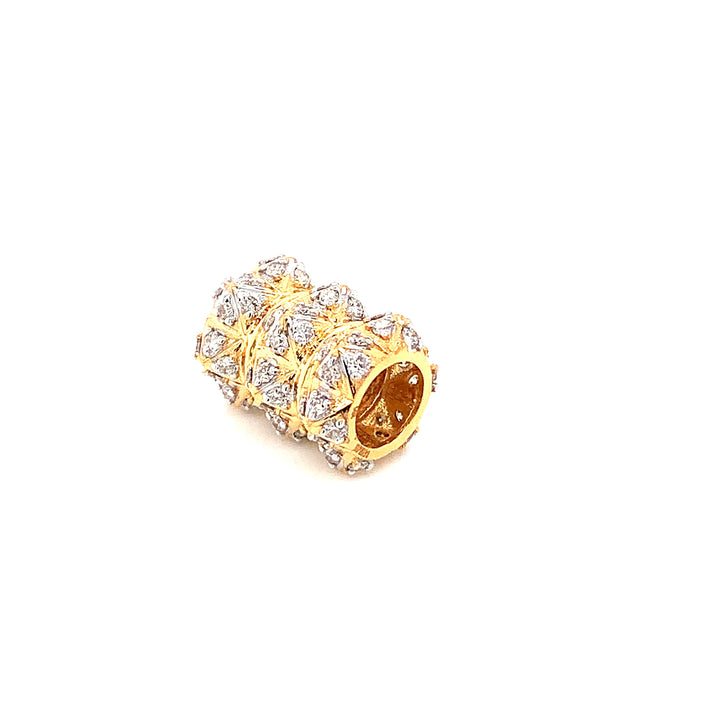 14K YG Cluster Diamond Pendant-1pc