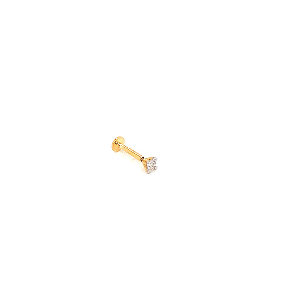 14K YG Solitaire Diamond Nosepin-1pc