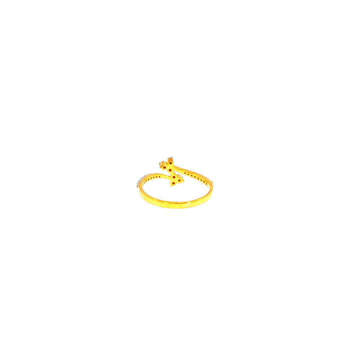 14K YG Cluster Diamond Ring-1pc