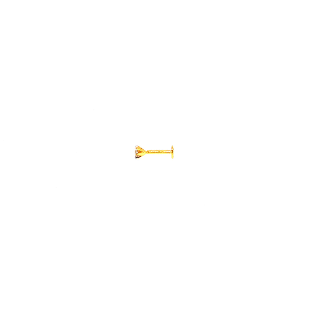 14K YG Solitaire Diamond Nosepin-1pc