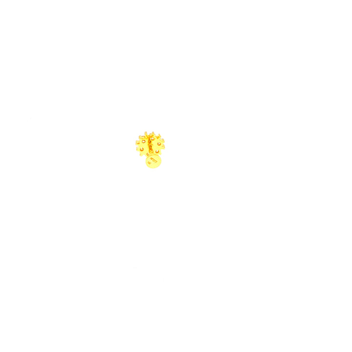 14K YG Nakshatra Diamond Nosepin-1pc