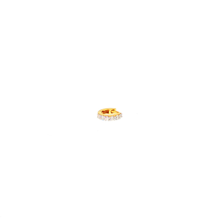 14K YG Huggie Diamond Nosepin-1pc