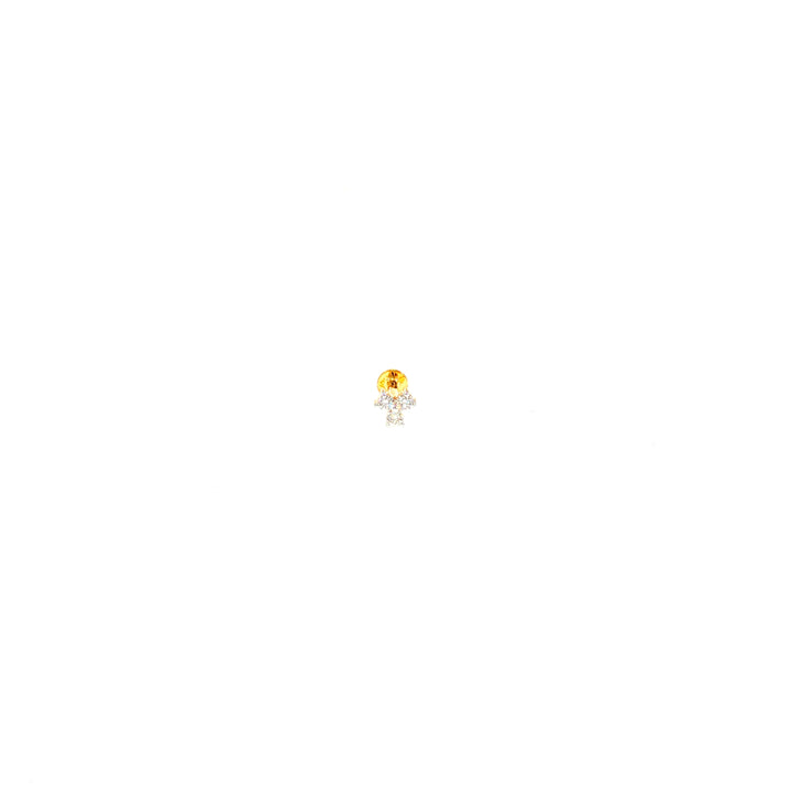 14K YG Fancy Diamond Nosepin-1pc