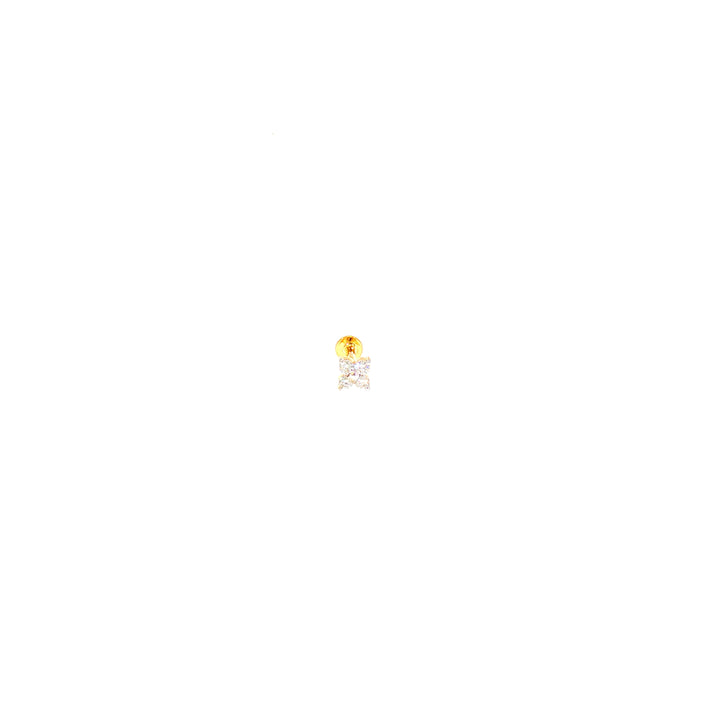 14K YG Fancy Diamond Nosepin-1pc