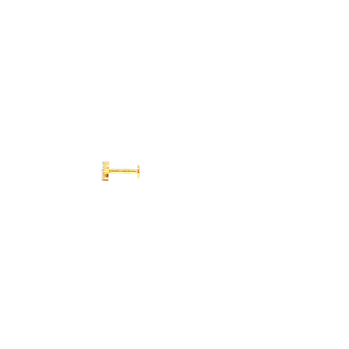 14K YG Fancy Diamond Nosepin-1pc