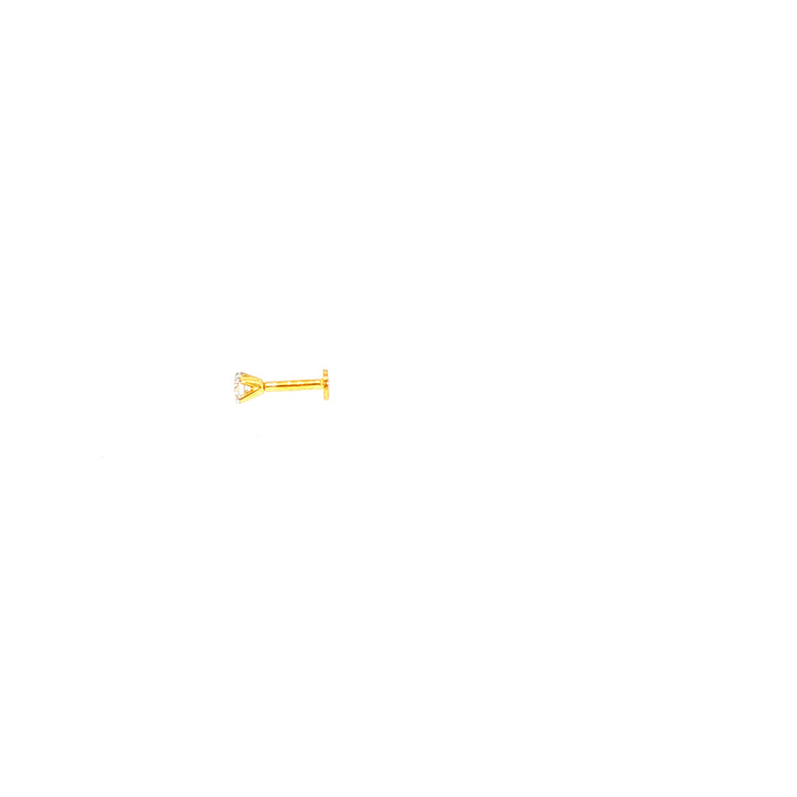 14K YG Solitaire Diamond Nosepin-1pc