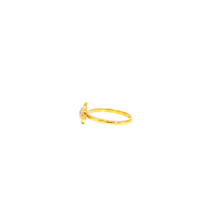 14K YG Vajra Diamond Ring-1pc