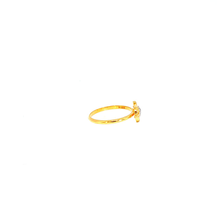 14K YG Vajra Diamond Ring-1pc