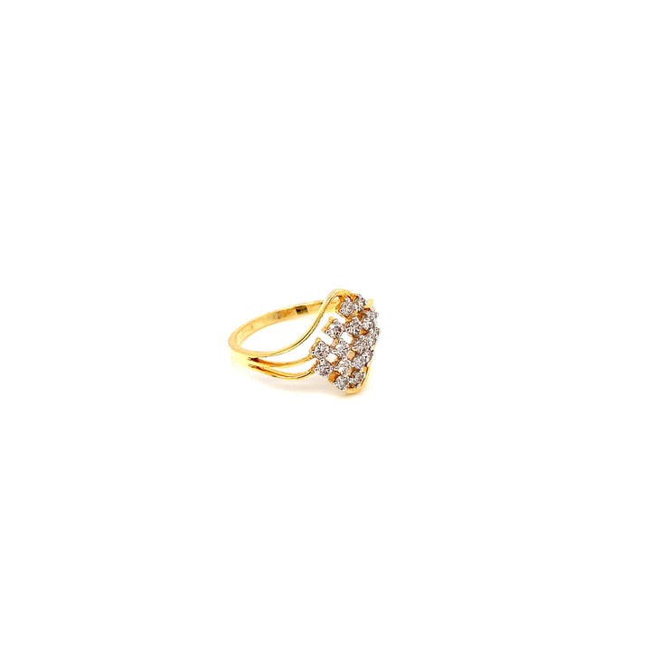 14K YG Fancy Diamond Ring- 1pc