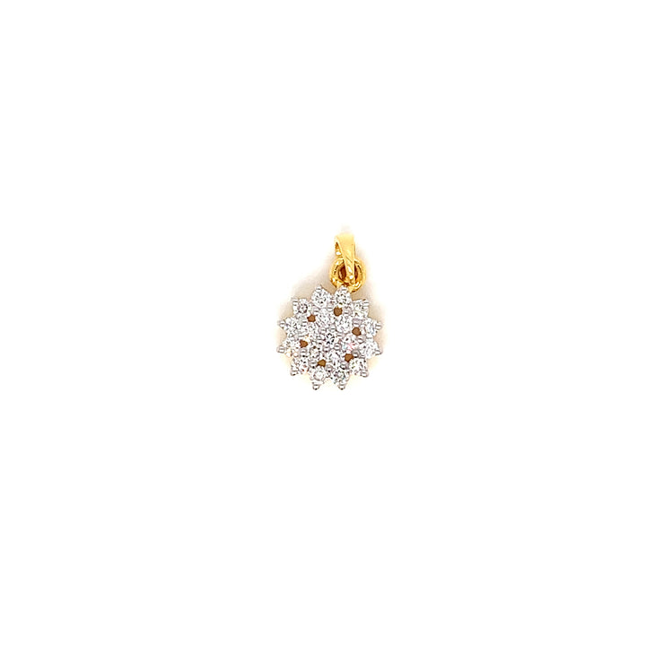 14K YG Ghera Diamond Pendant- 1pc
