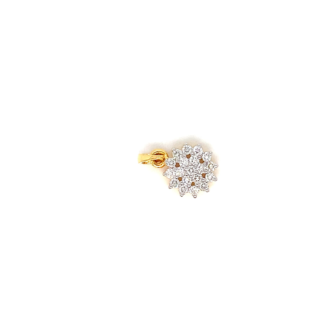 14K YG Ghera Diamond Pendant- 1pc