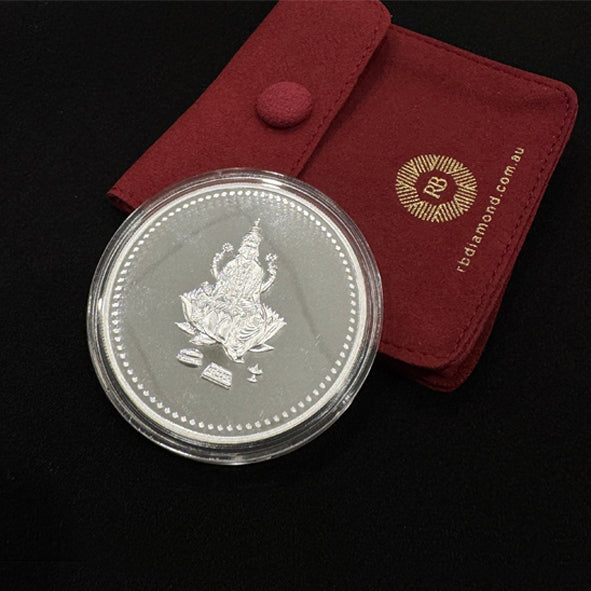 50g 999 Purity Silver Non Colour Laxmi Coin-1pc