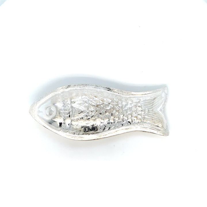Carved Sterling Silver Fish-1pc
