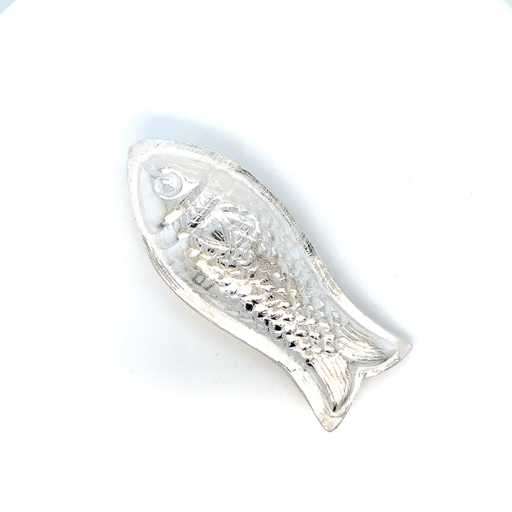 Carved Sterling Silver Fish-1pc