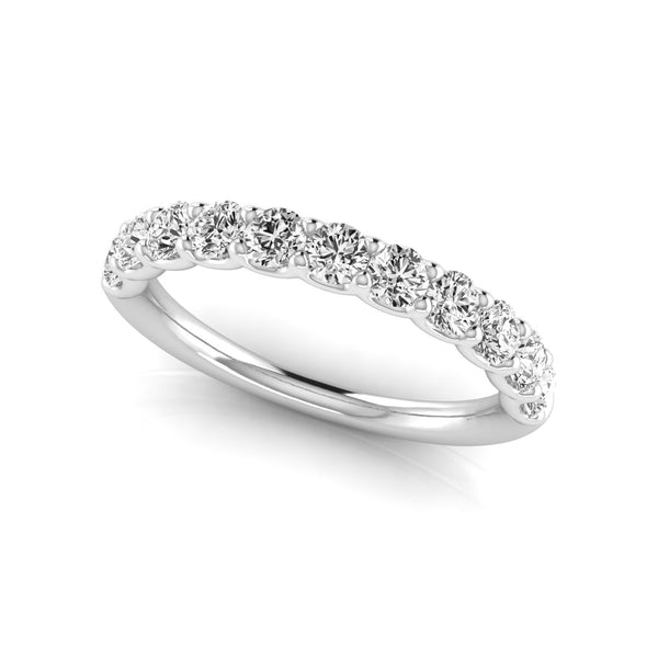 Eternity Diamond Band - Round - 14K White - 0.10 pt - H/VS2