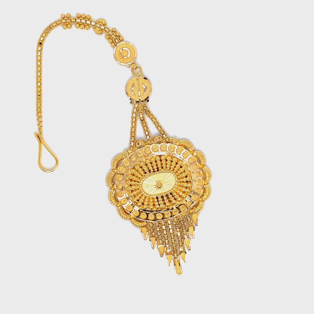22K YG Women Mangtika-1pc