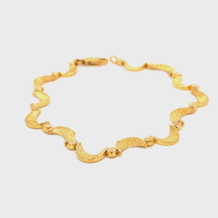 22K YG Fancy Bracelet-1pc
