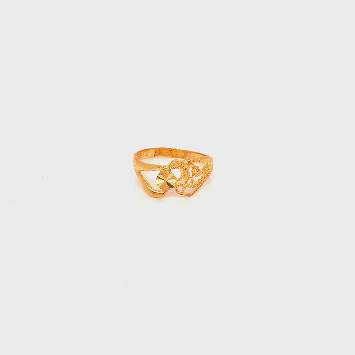 22K YG Baby Casting Ring-1pc