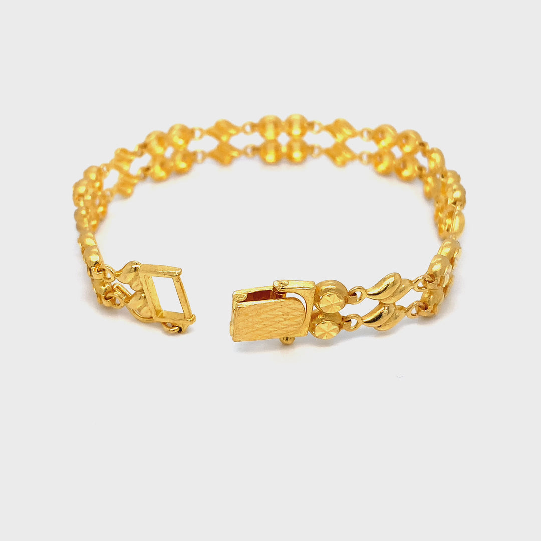 22K YG Fancy Bracelet-1pc