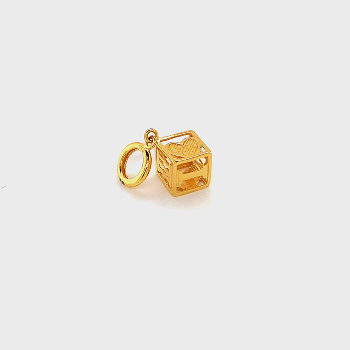 22K YG Women Charm Pendant-1pc
