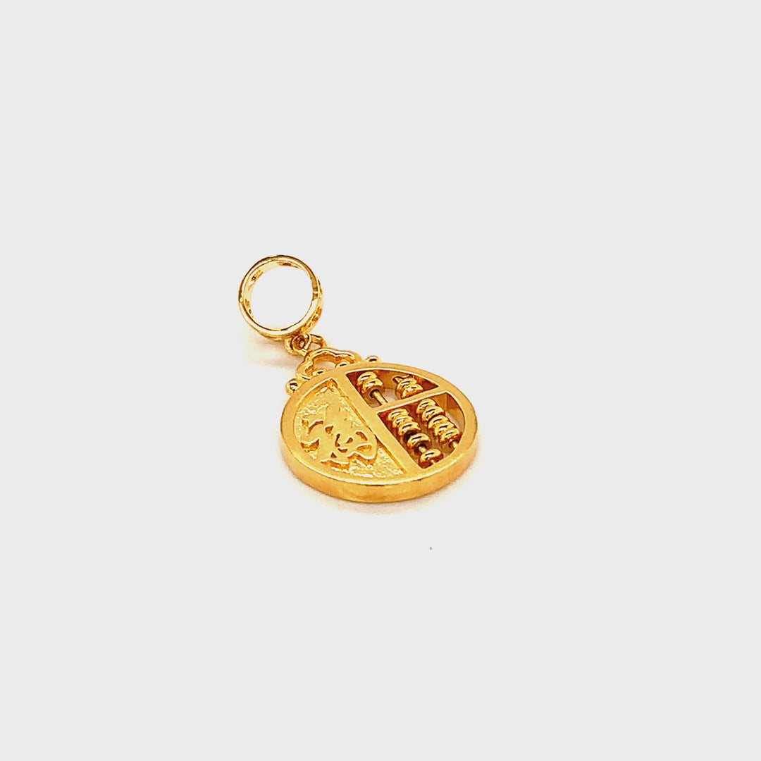22K YG Women Charm Pendant-1pc