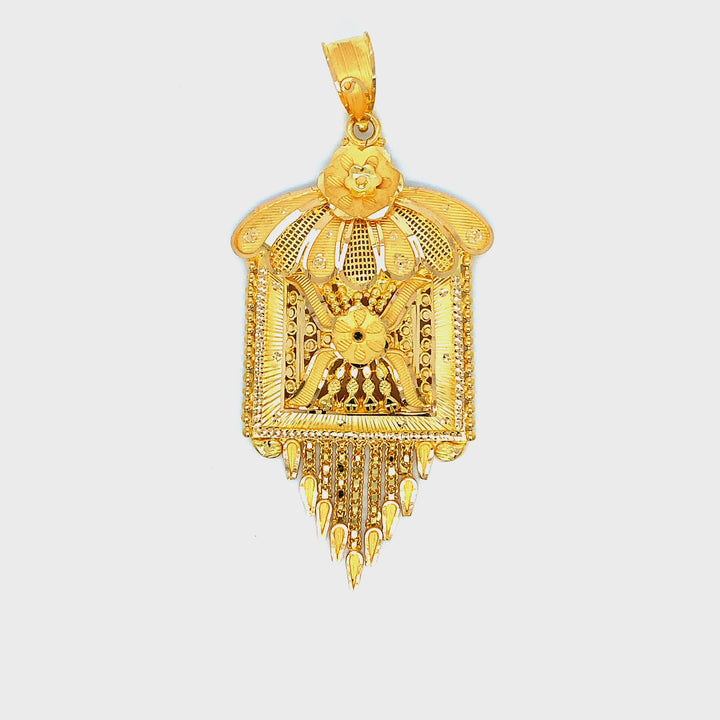 22K YG Women Fancy Pendant-1pc