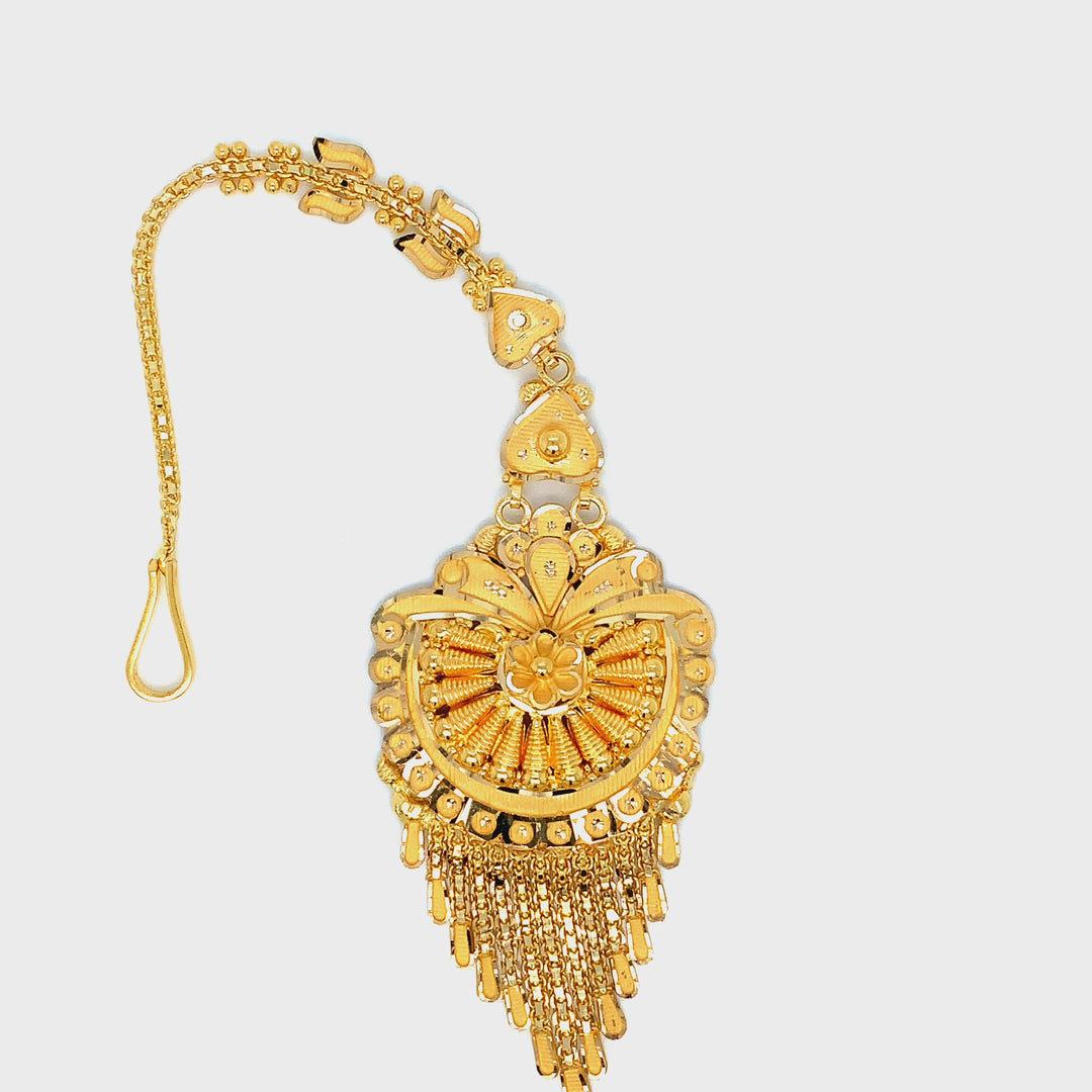 22K YG Women Mangtika-1pc