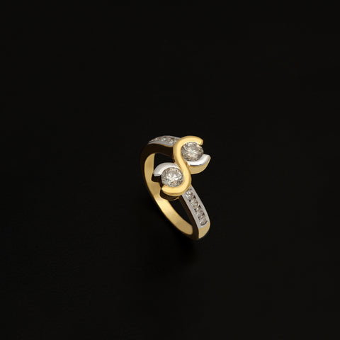 14K YG  Infinity Diamond Ring-1pc