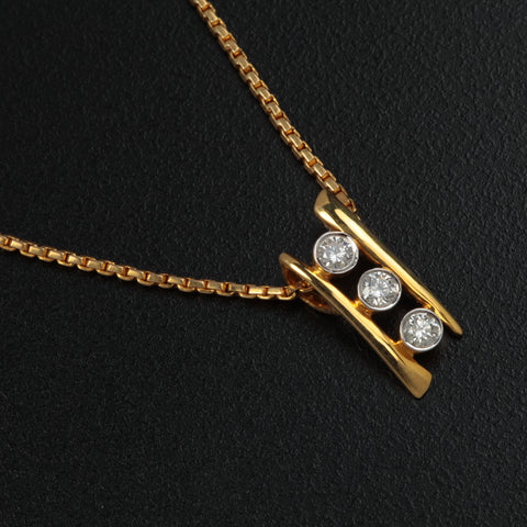 9K YG Diamond Pendant RB Diamond Jewellers