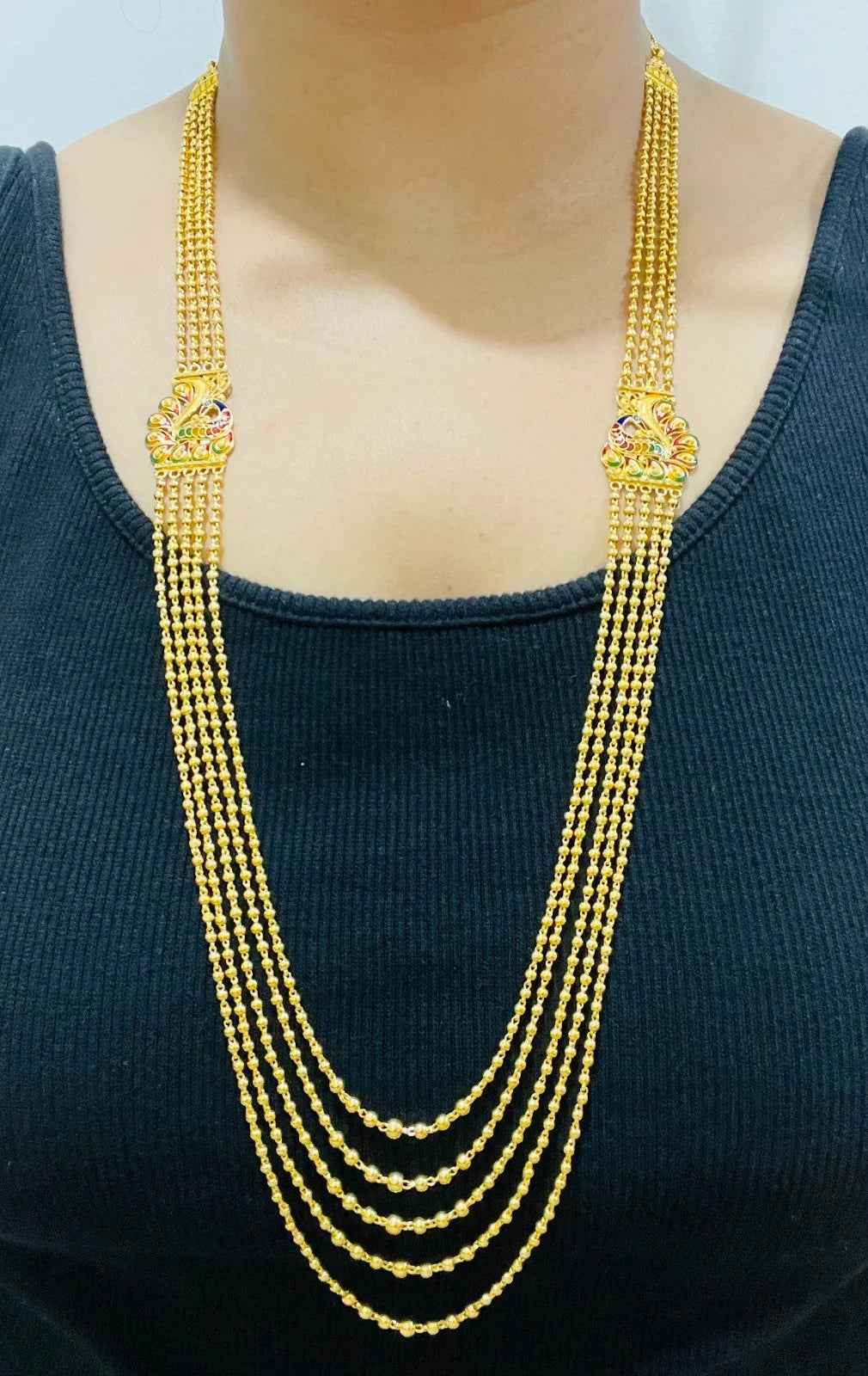 Locket Gold Chandrahaar 22K YG Woman Chandrahaar Shop At |RB