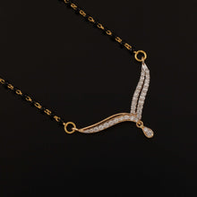 Load image into Gallery viewer, A appealing Collection of diamond Mangalsutra with Precious Gems and Jewels in Gold and Diamonds at RB diamond jewellers.
