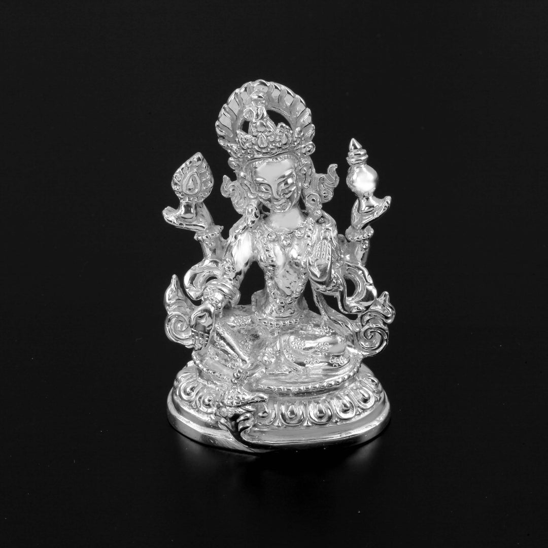 Carved Laxmi Silver Murti 6-8Tola-1pc