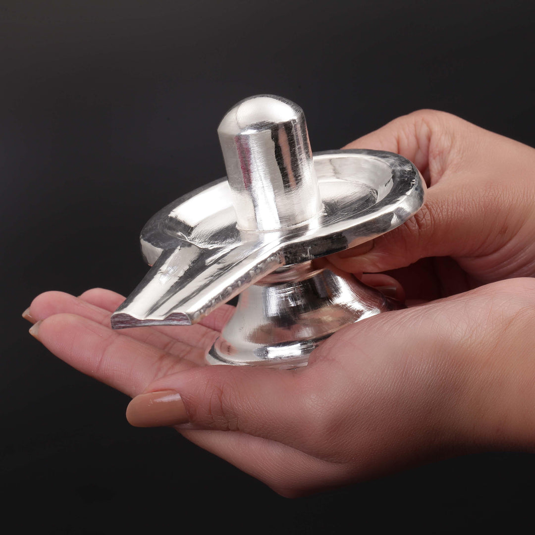 Plain Silver Shiva Linga 9-11Tola-1pc